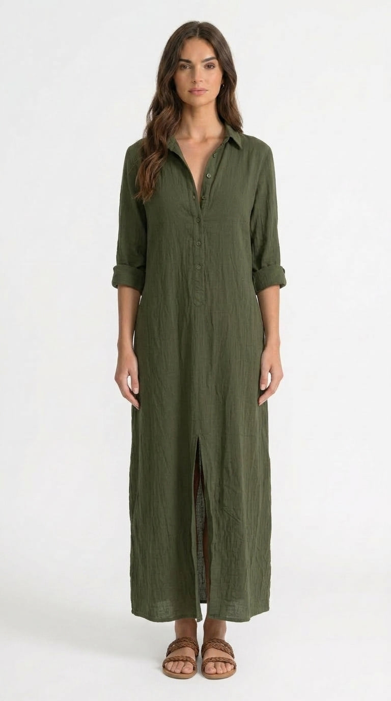 Soline - Vestido Maxi Refinado